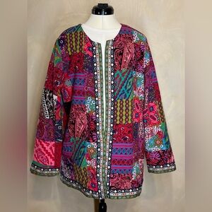 Multicolor Patchwork Blazer